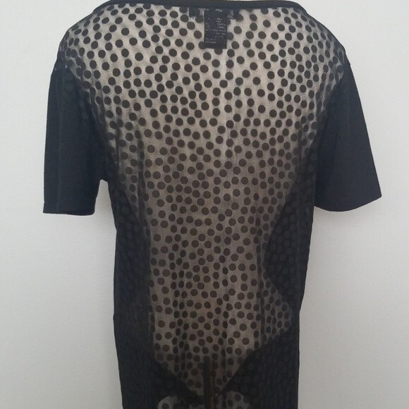 Verve ami black short sleeve top. Size Small - Picture 4 of 5